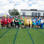 The House Captains from St John's Campus, St Peters Campus and 无码视频 Campus assembled on the finish line of the running track, with the Cheltenham Captains holding the shield after the combined Primary School Sports Day in 2023
